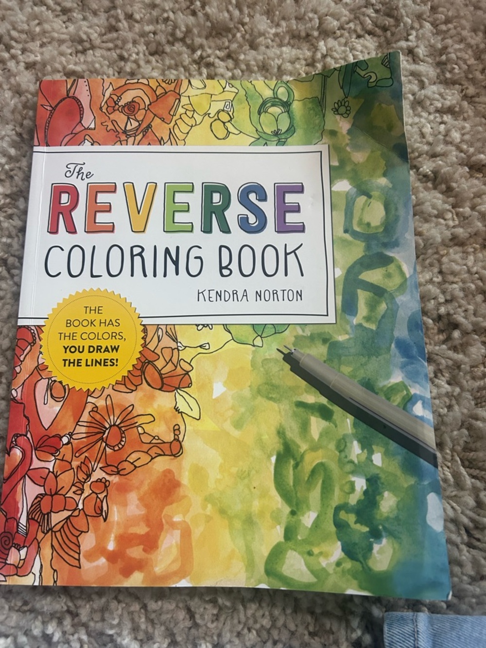 The Reverse Coloring Book by Kendra Norton - Multicolor Cover